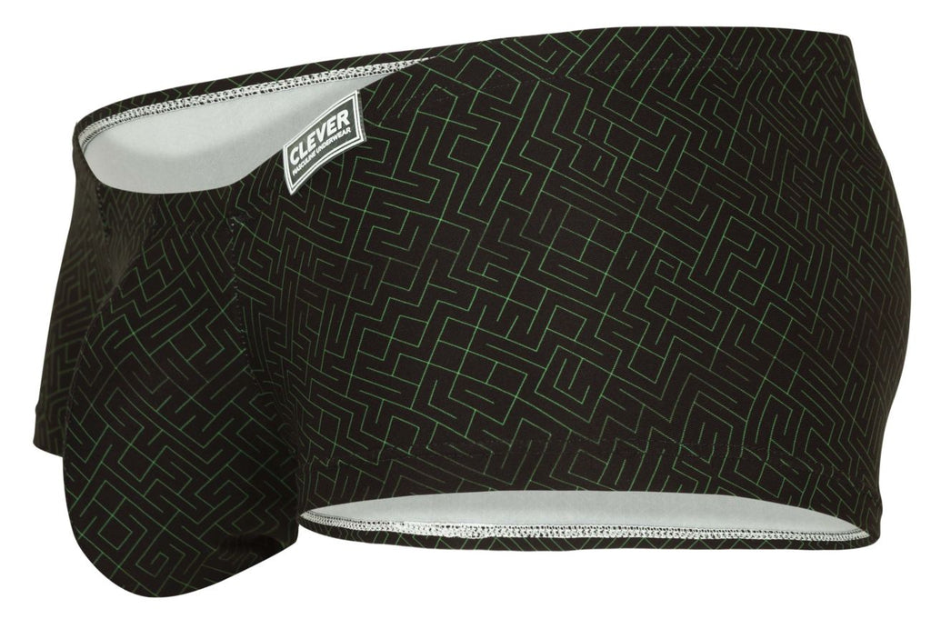 Clever Moda Laberin Low Rise Trunks - Black