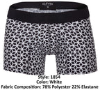 Clever Moda Cuadricula Trunks - White