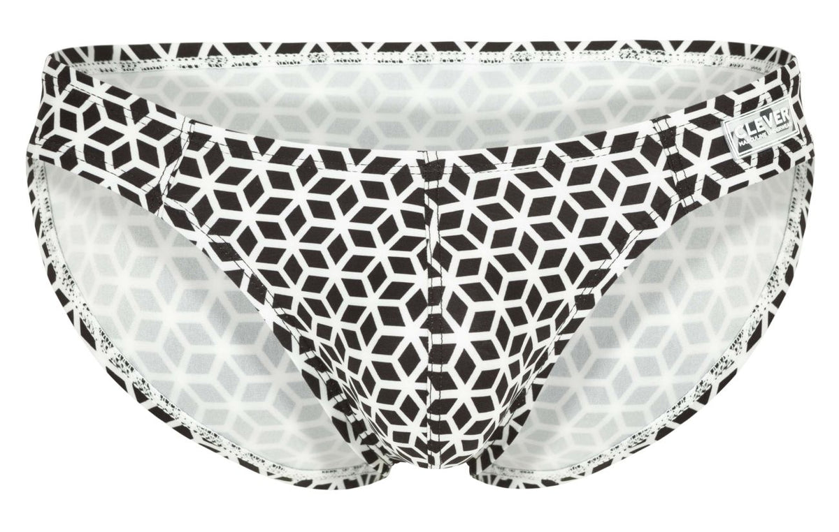 Clever Moda Cuadricula Bikini - White