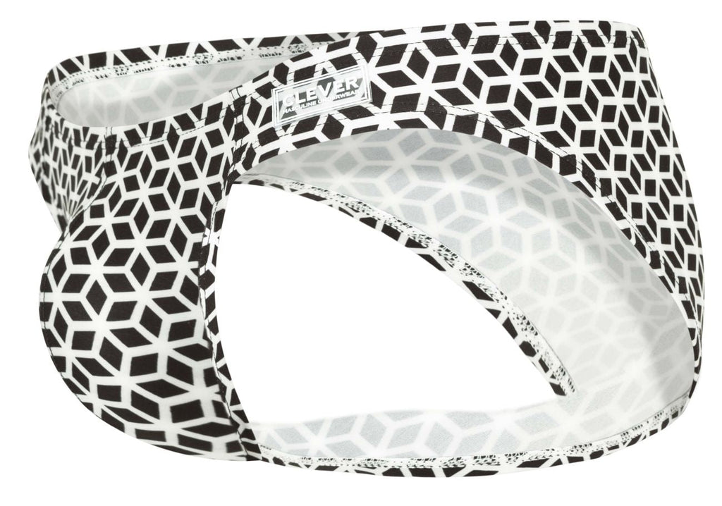 Clever Moda Cuadricula Bikini - White