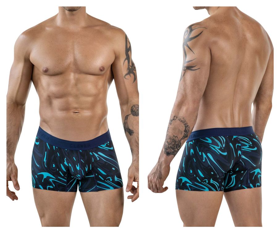 Clever Moda Grosh Athletic Trunks - Dark Blue