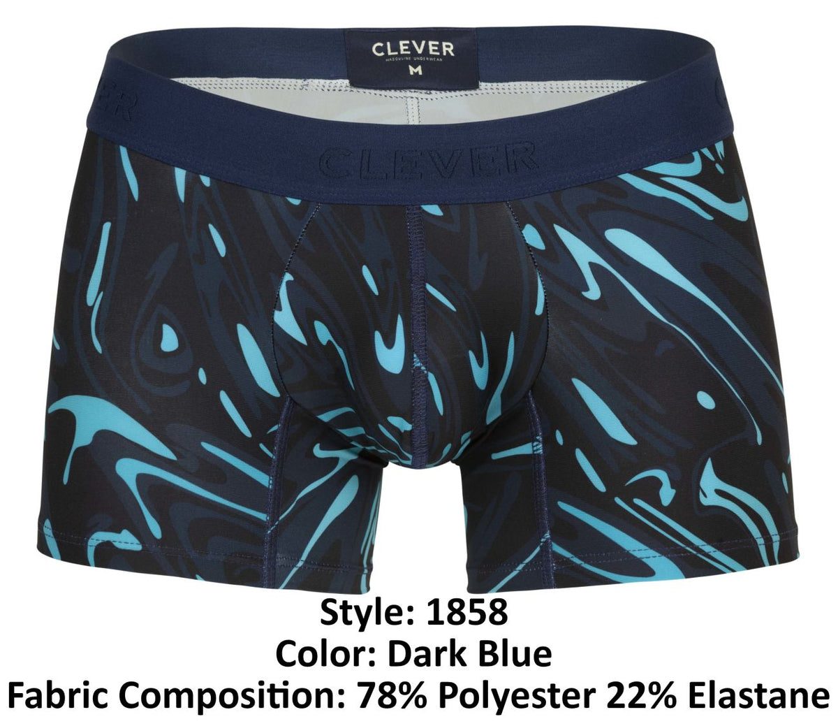 Clever Moda Grosh Athletic Trunks - Dark Blue