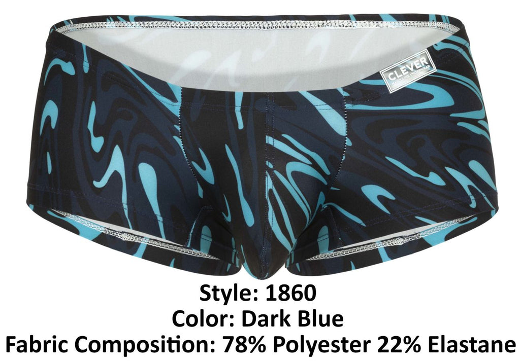 Clever Moda Grosh Low Rise Trunks - Dark Blue