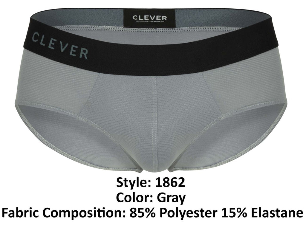 Clever Moda Oneal Briefs - Gray