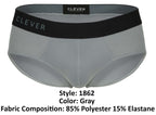 Clever Moda Oneal Briefs - Gray