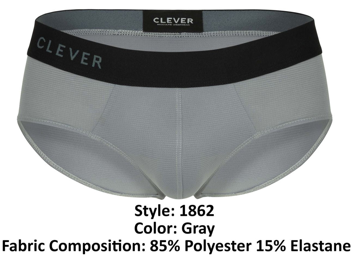 Clever Moda Oneal Briefs - Gray