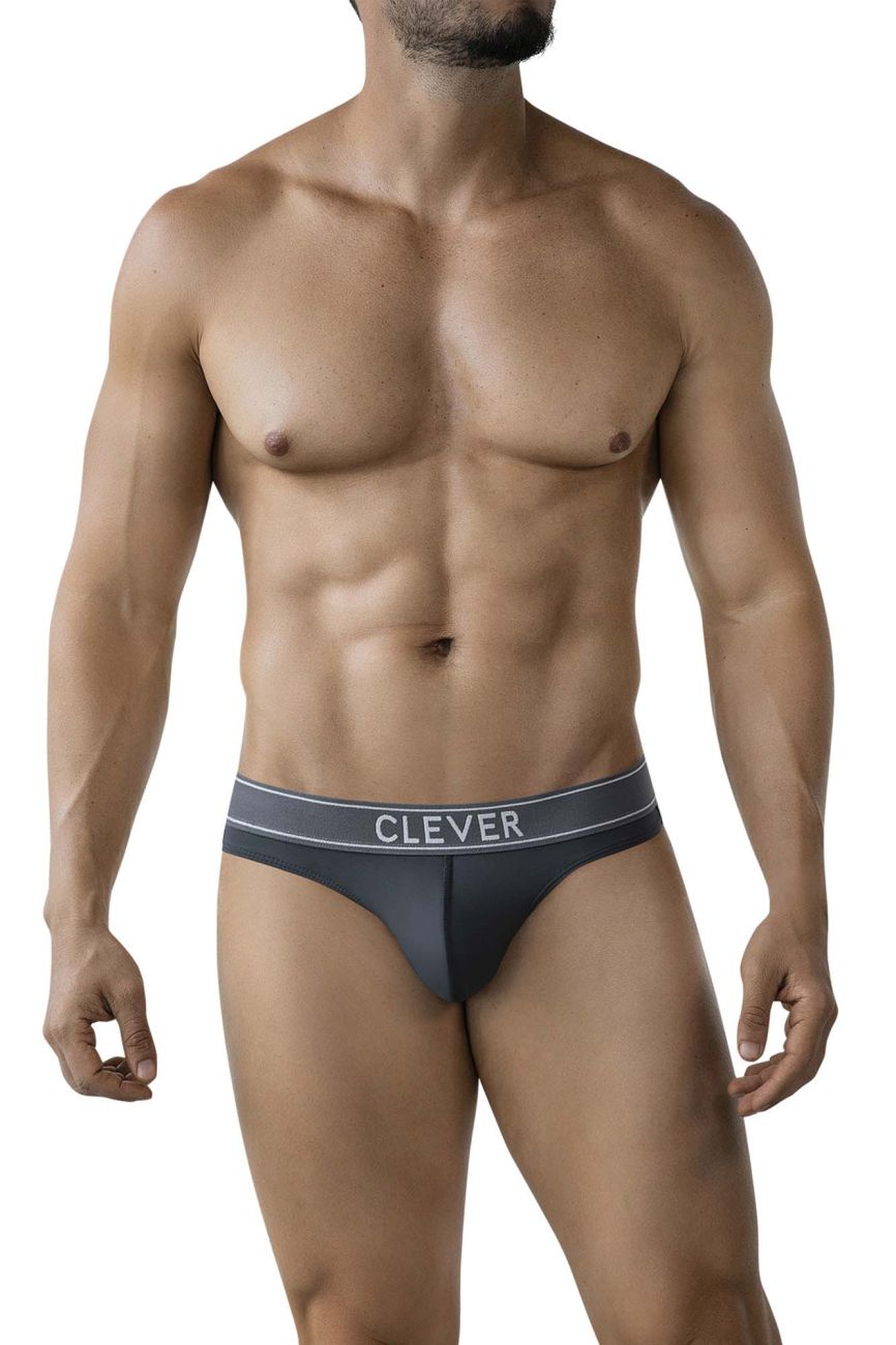 Clever Moda Raw Thongs - Dark Gray