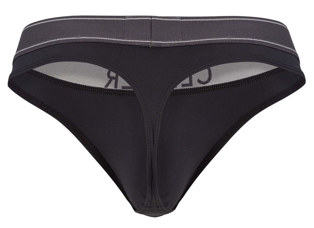 Clever Moda Raw Thongs - Dark Gray