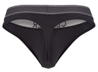 Clever Moda Raw Thongs - Dark Gray