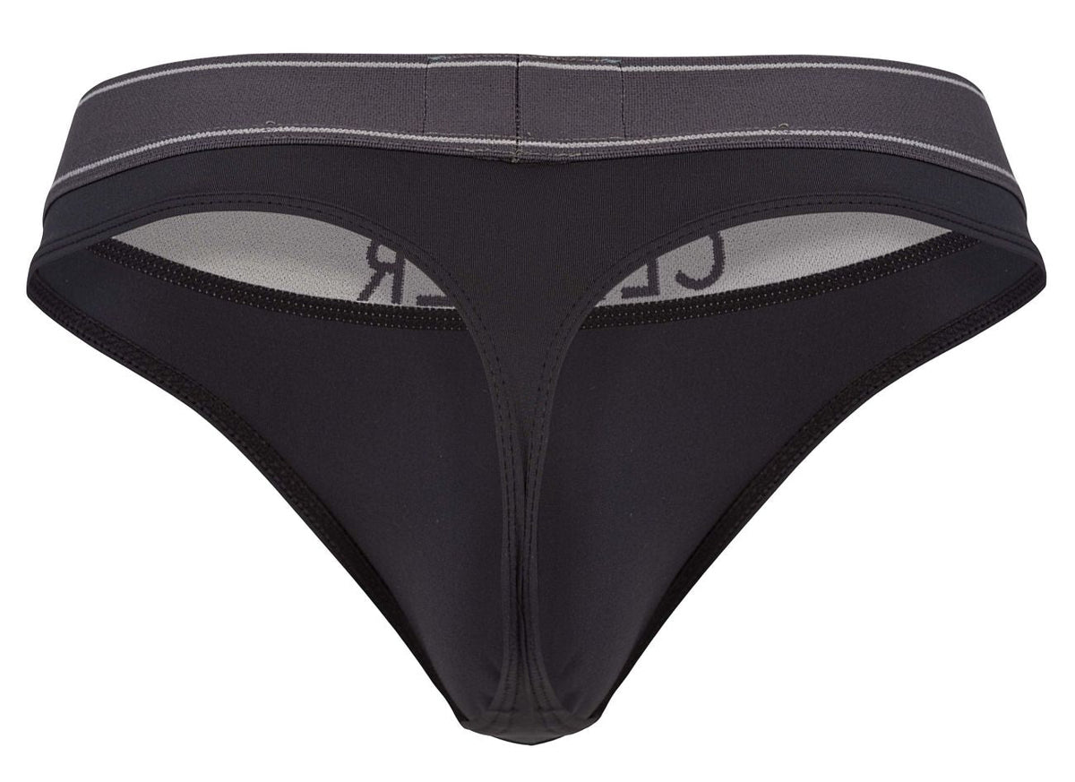 Clever Moda Raw Thongs - Dark Gray