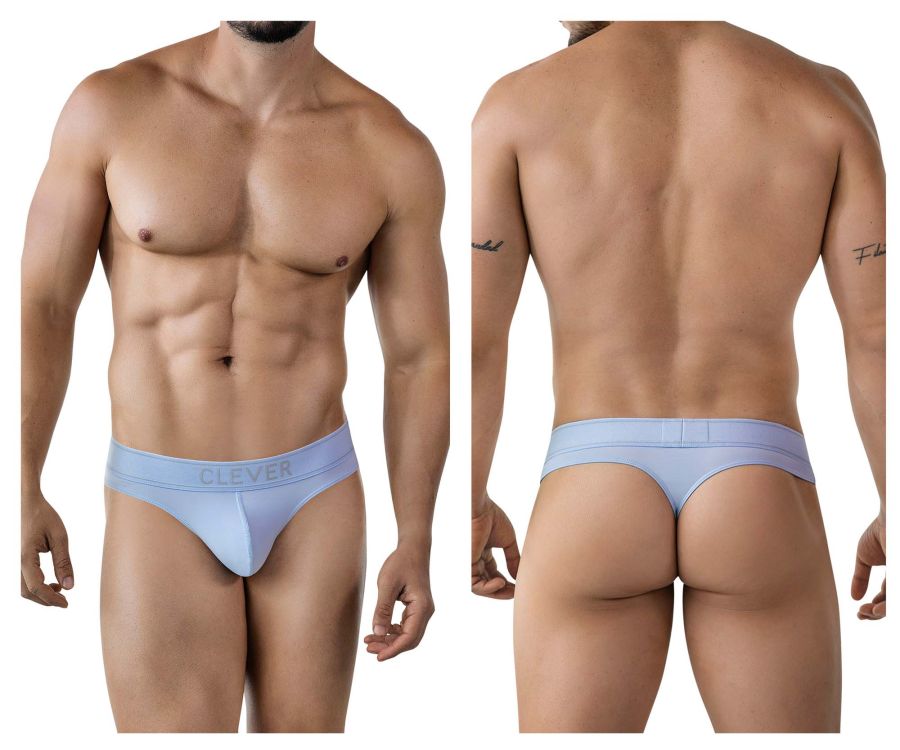 Clever Moda Raw Thongs - Light Blue