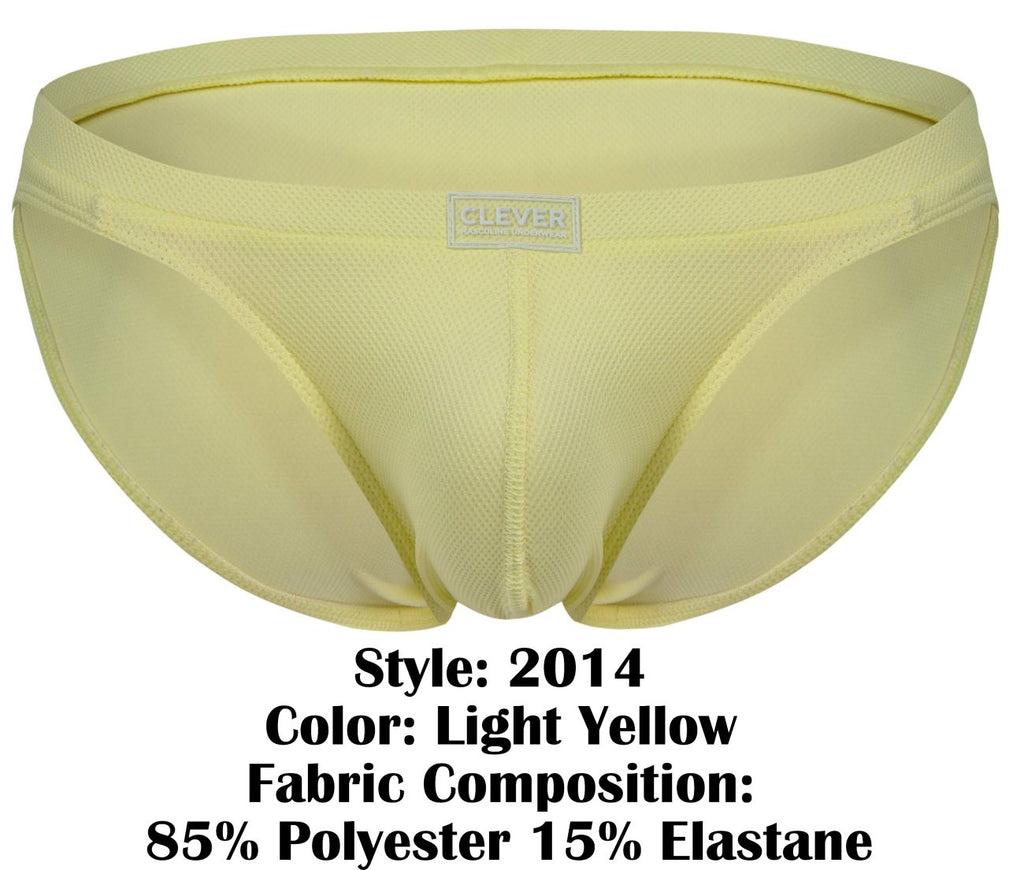 Clever Moda Reto Briefs - Light Yellow
