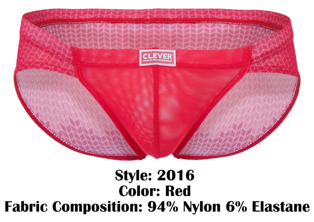 Clever Moda Mosaico Briefs - Red