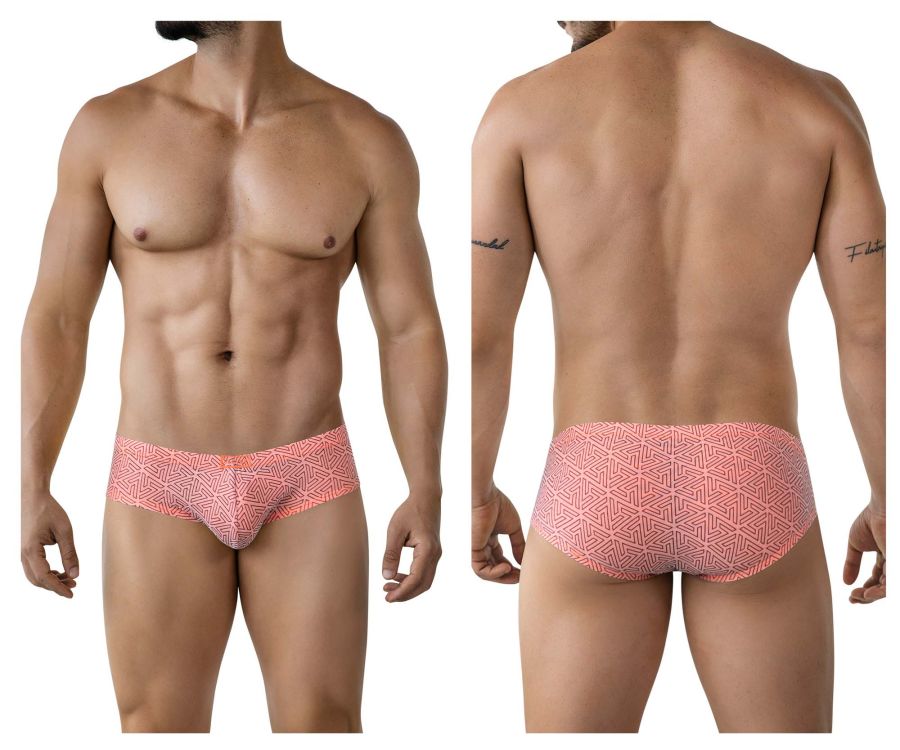 Clever Moda Neon Trunks - Orange