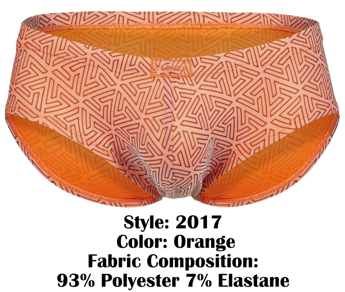 Clever Moda Neon Trunks - Orange