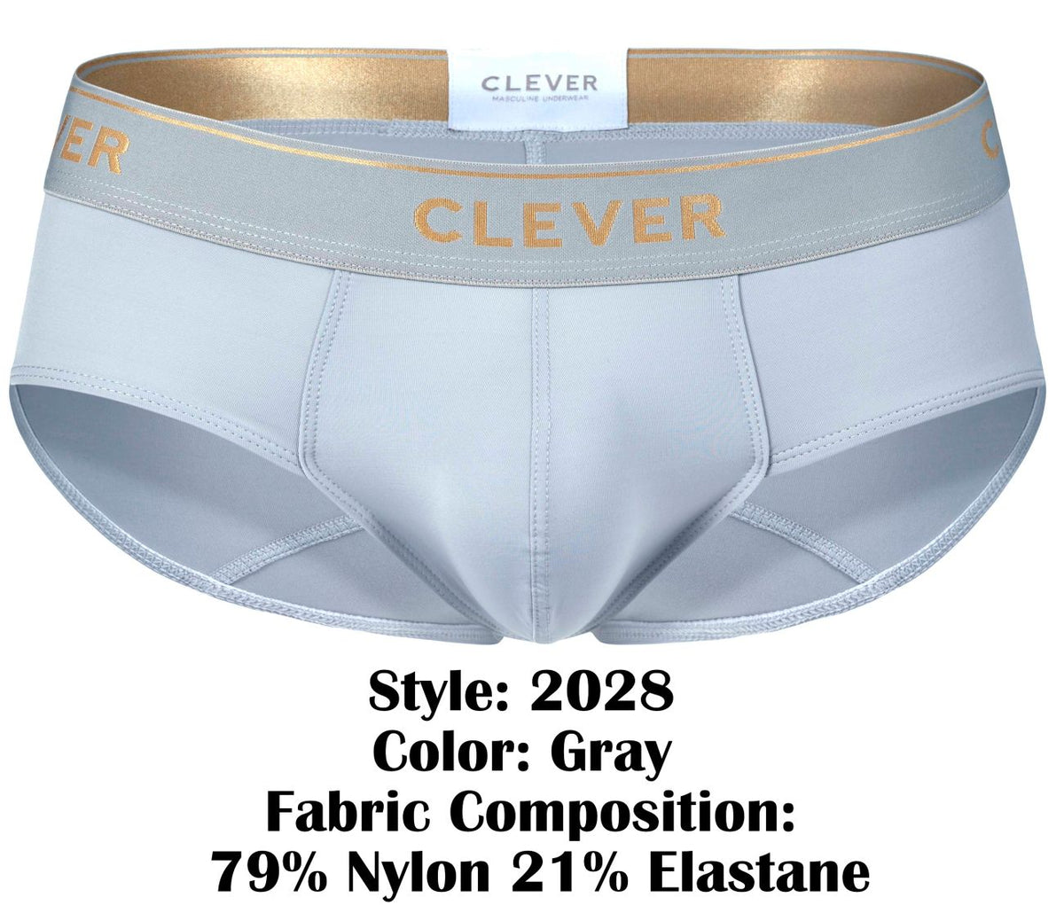 Clever Moda Valladolid Briefs - Gray