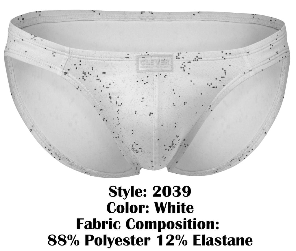 Clever Moda Galaxy Briefs - White