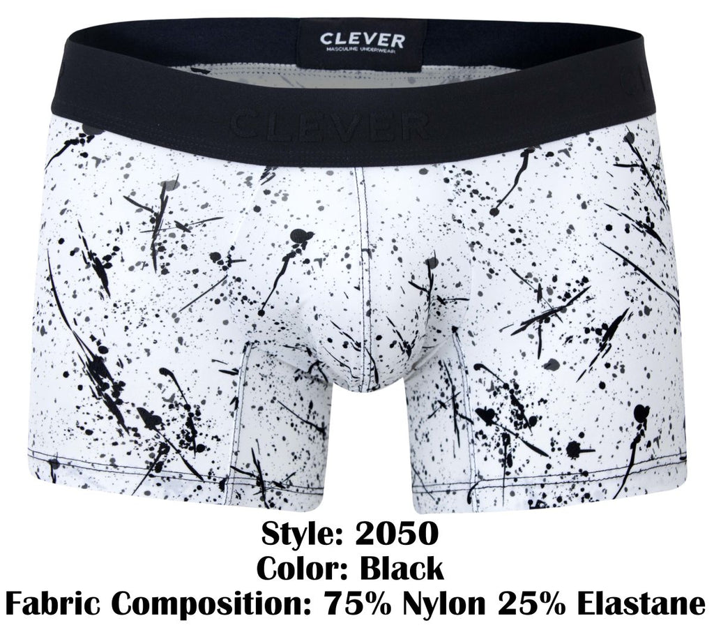 Clever Moda Brochazos Trunks - Black