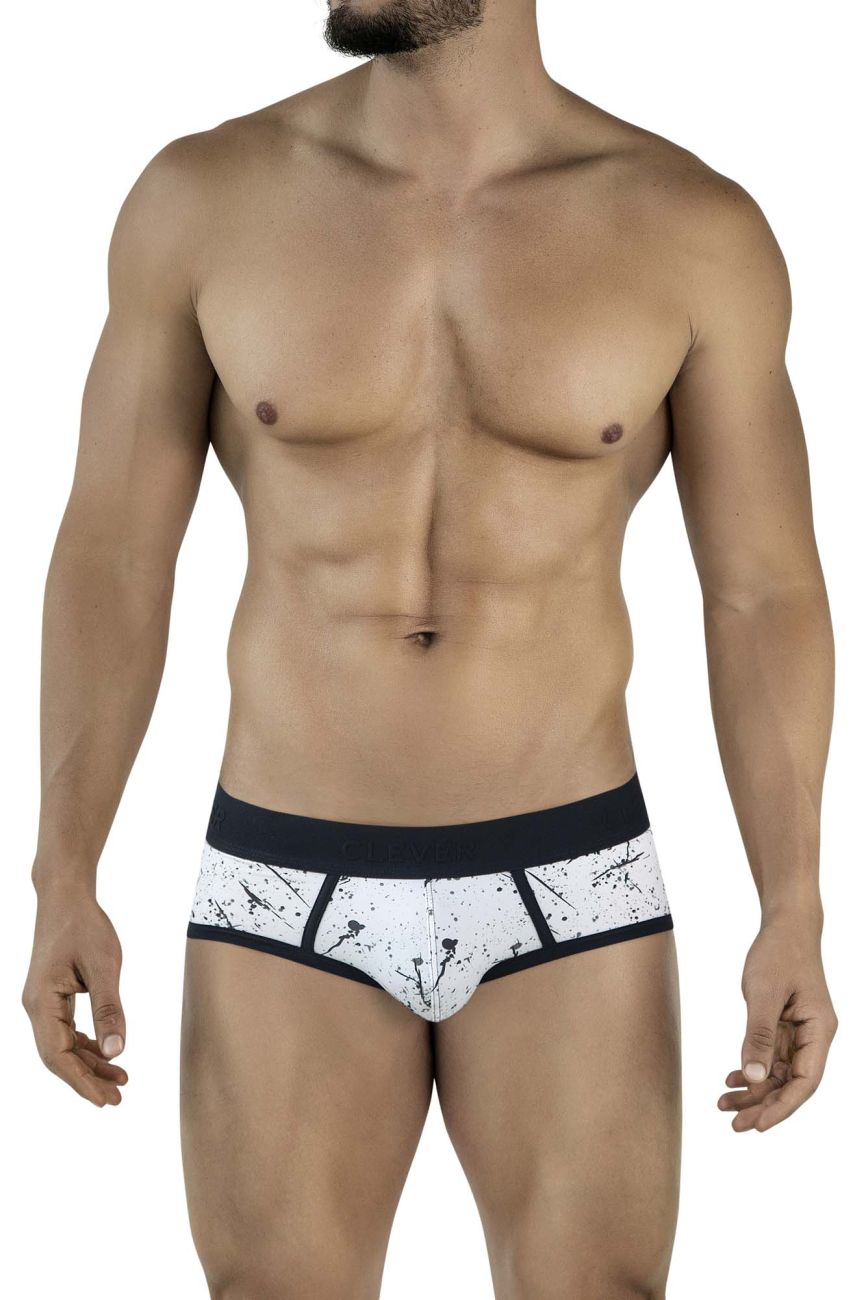 Clever Moda Brochazos Briefs - Black