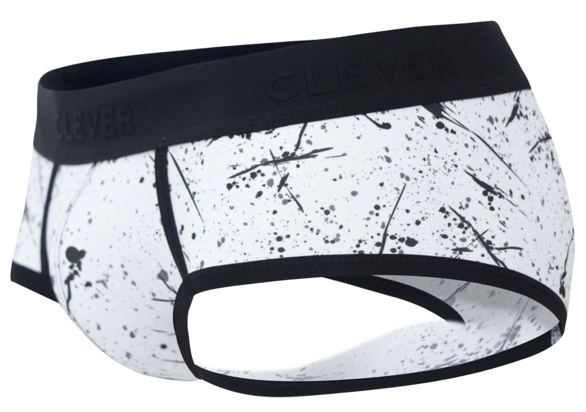 Clever Moda Brochazos Briefs - Black