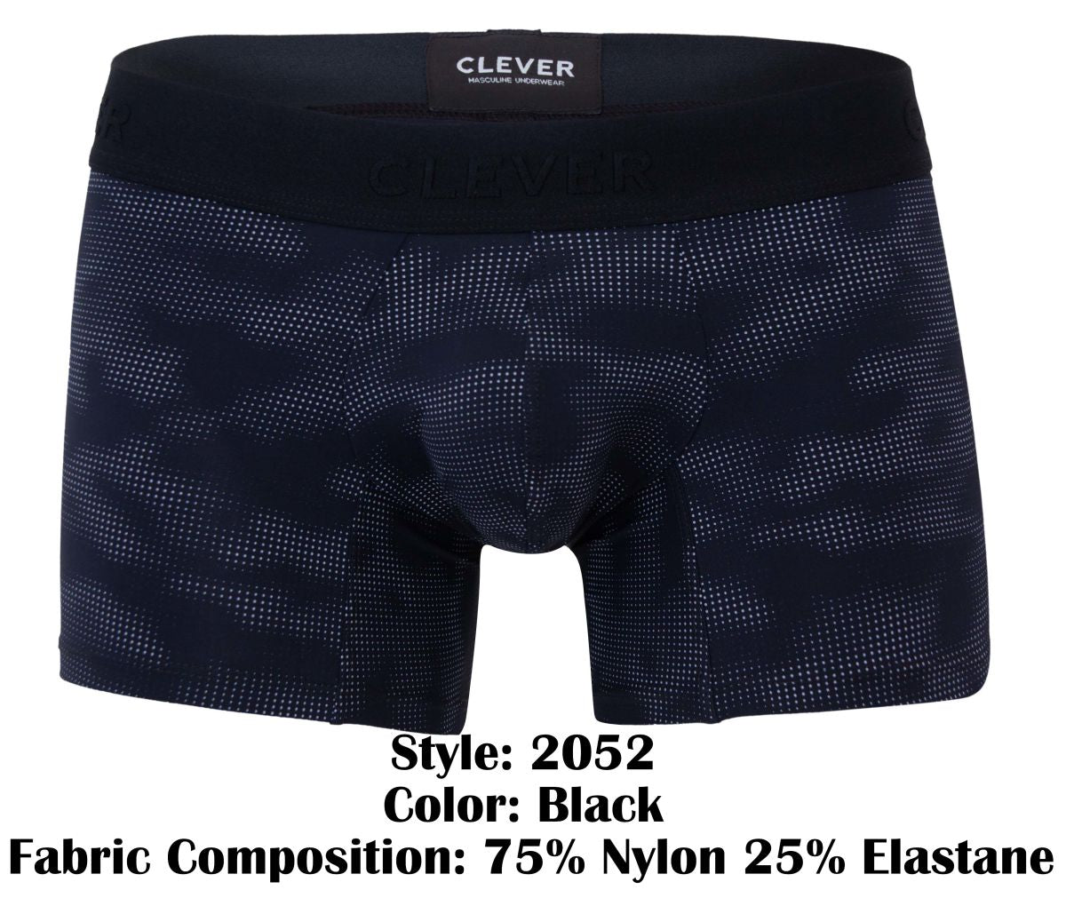 Clever Moda Militar Trunks - Black