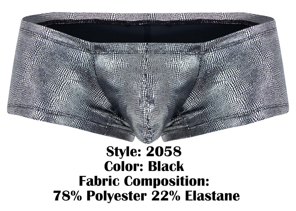 Clever Moda Sparkles Trunks - Black