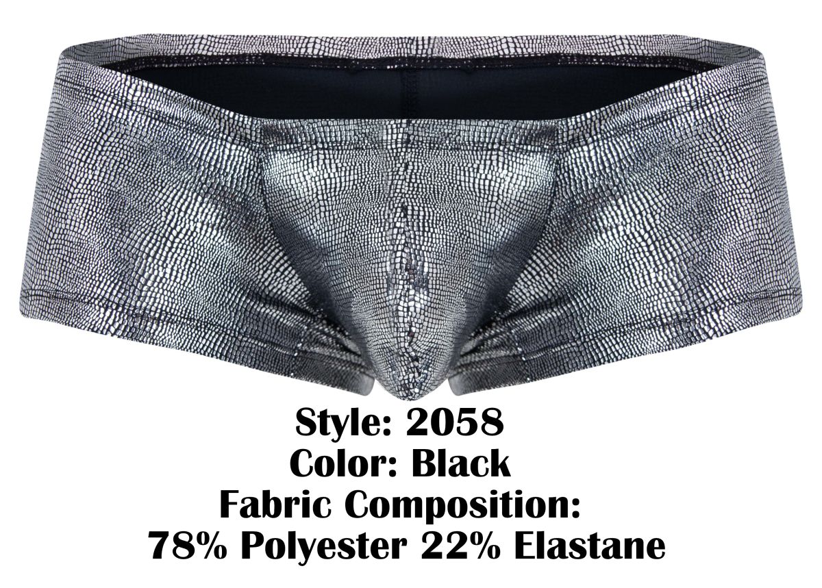 Clever Moda Sparkles Trunks - Black