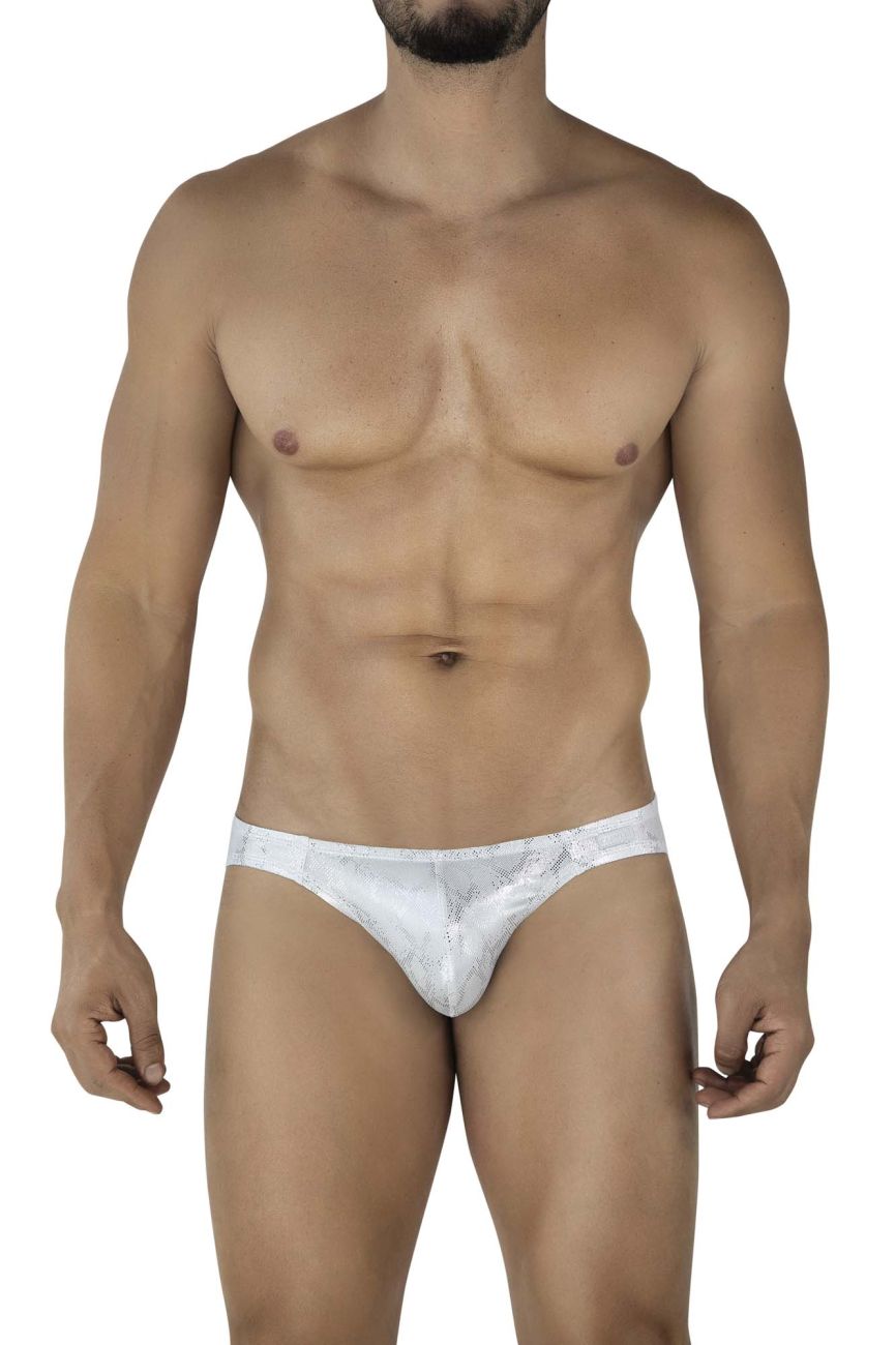 Clever Moda Diamond Briefs - Silver