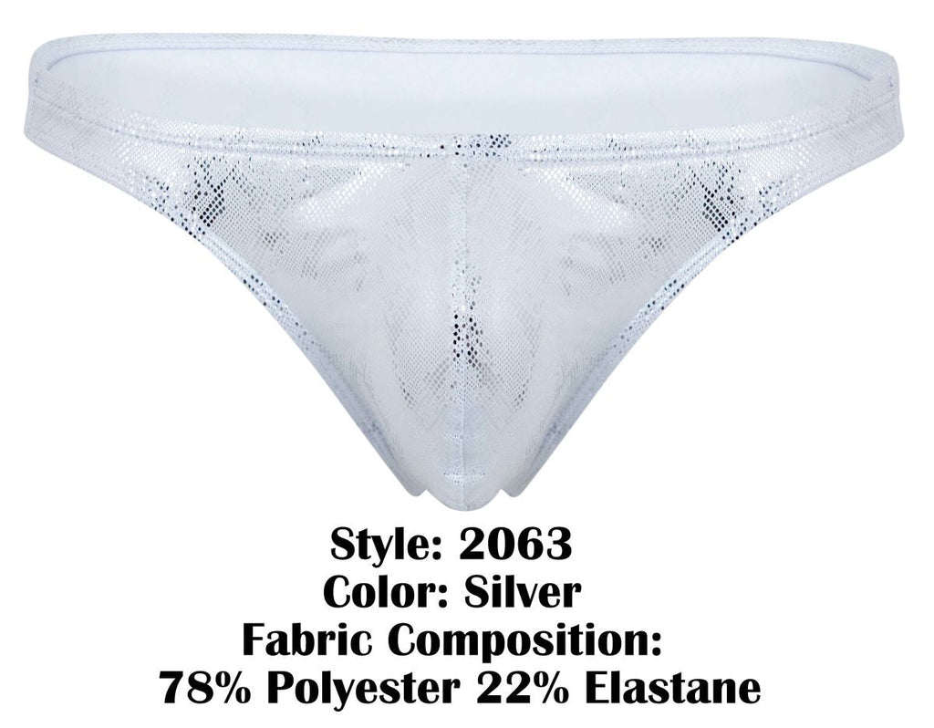 Clever Moda Diamond Thongs - Silver