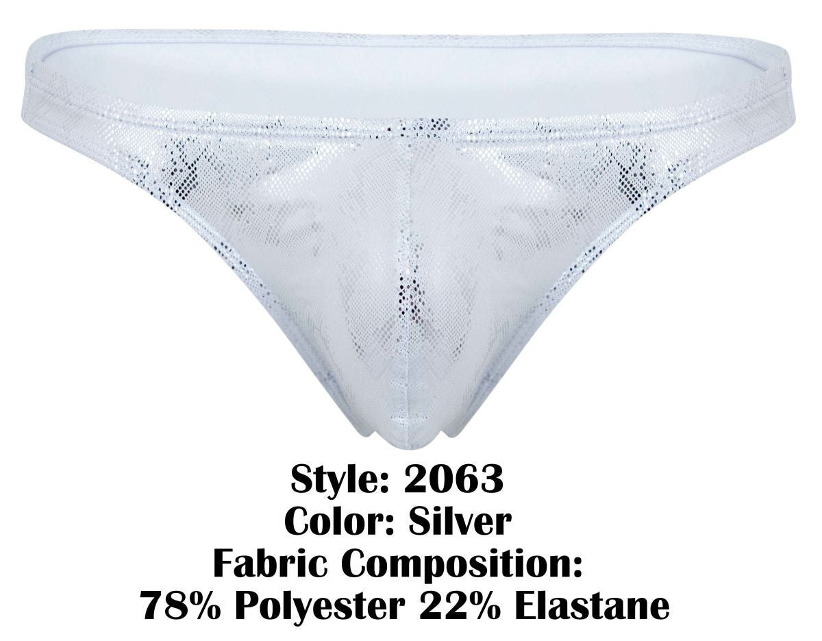 Clever Moda Diamond Thongs - Silver