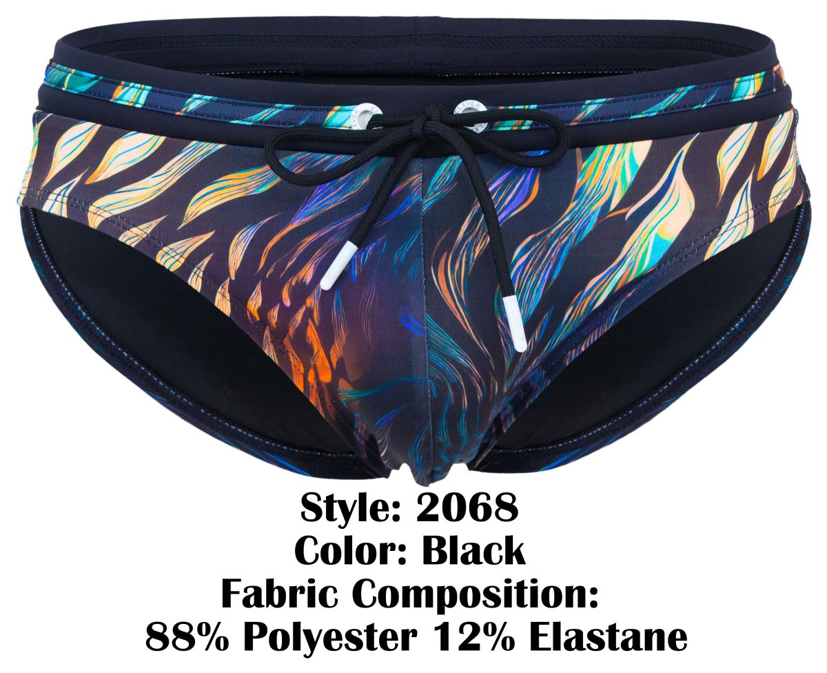 Clever Moda Tumaco Swim Briefs - Black