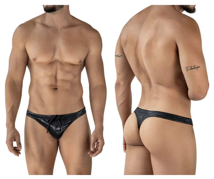 Clever Moda Gorgona Swim Thongs - Black