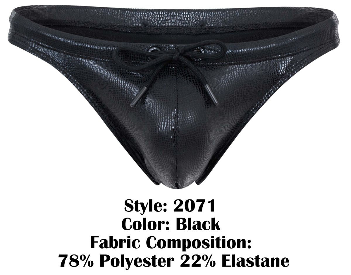 Clever Moda Gorgona Swim Thongs - Black