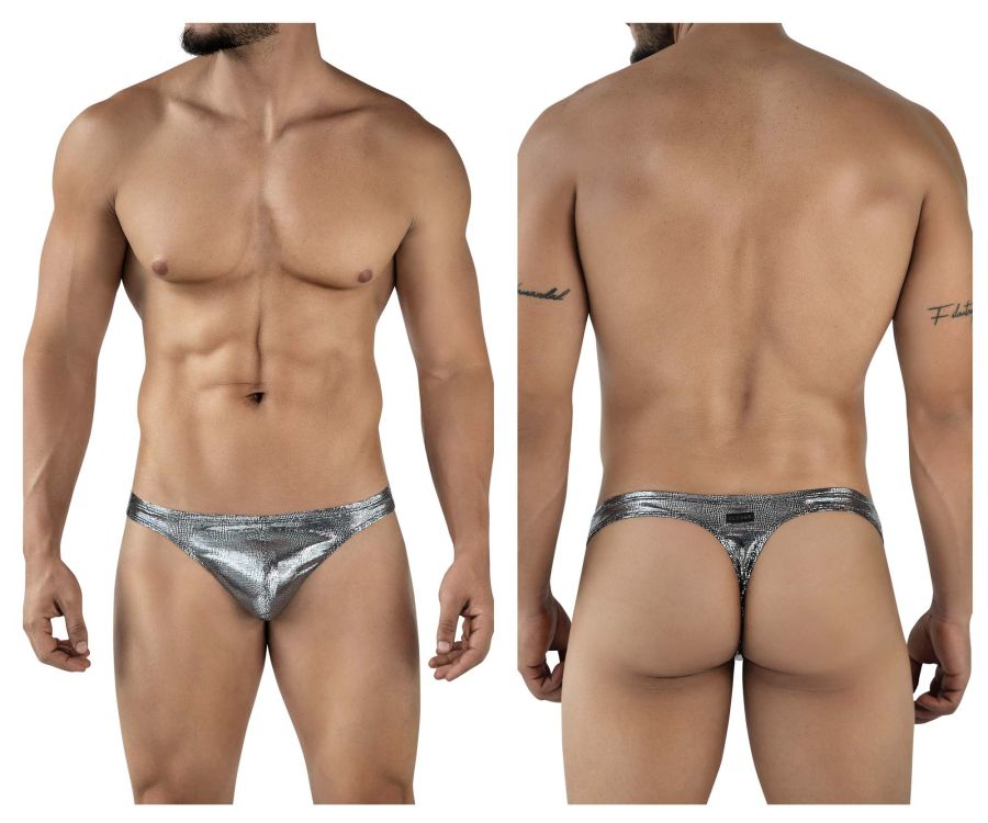 Clever Moda Sparkles Thongs - Black