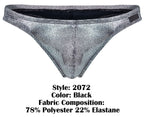 Clever Moda Sparkles Thongs - Black
