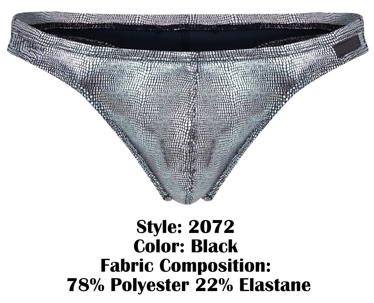 Clever Moda Sparkles Thongs - Black