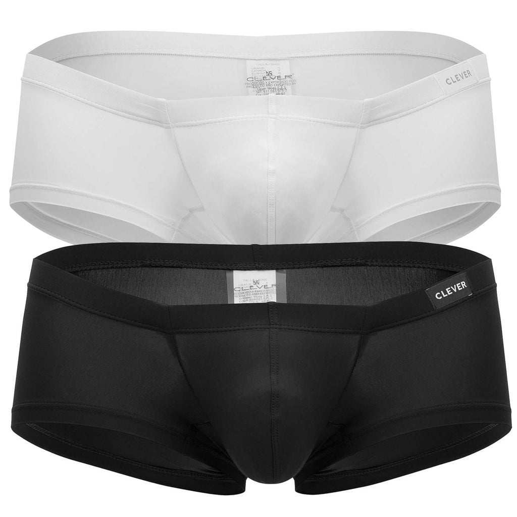 Clever Moda Australian Trunks - Black-White