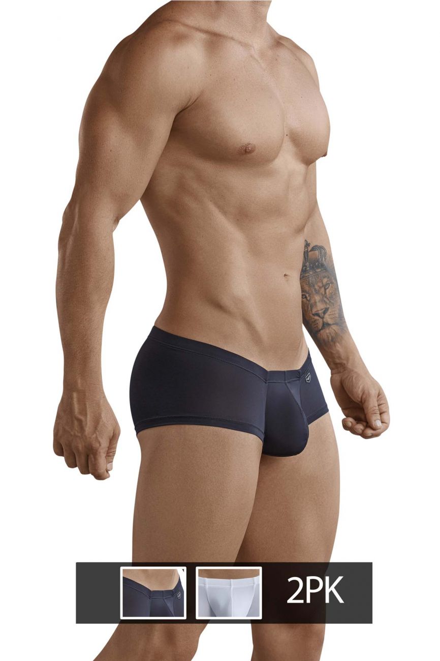 Clever Moda Australian Trunks - Black-White