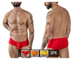 Clever Moda 3-Pack Australian Latin High-Impact Trunks - Multi-colored