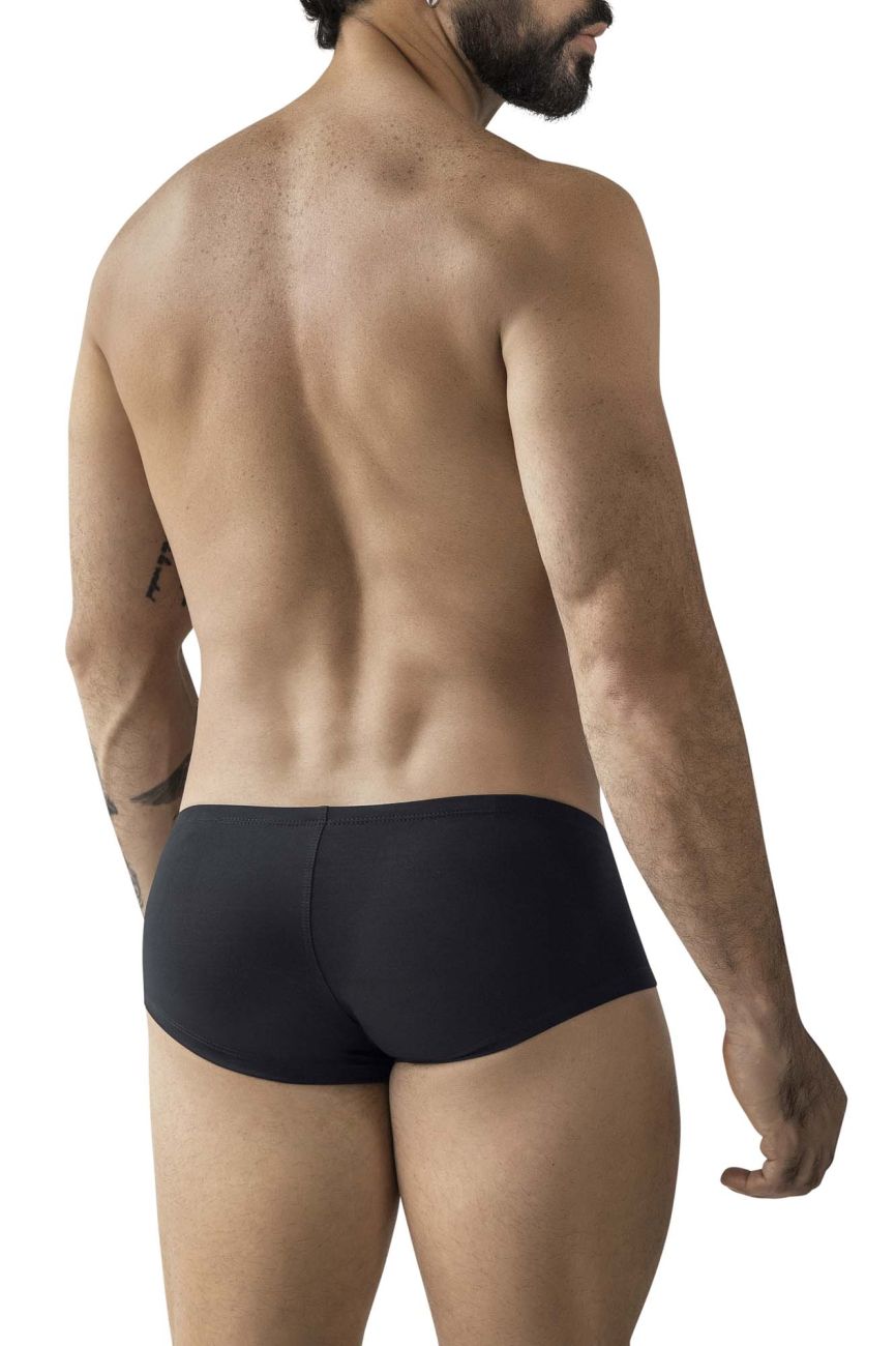 Clever Moda 3-Pack Australian Latin Trunks - Black-Light Blue-Green