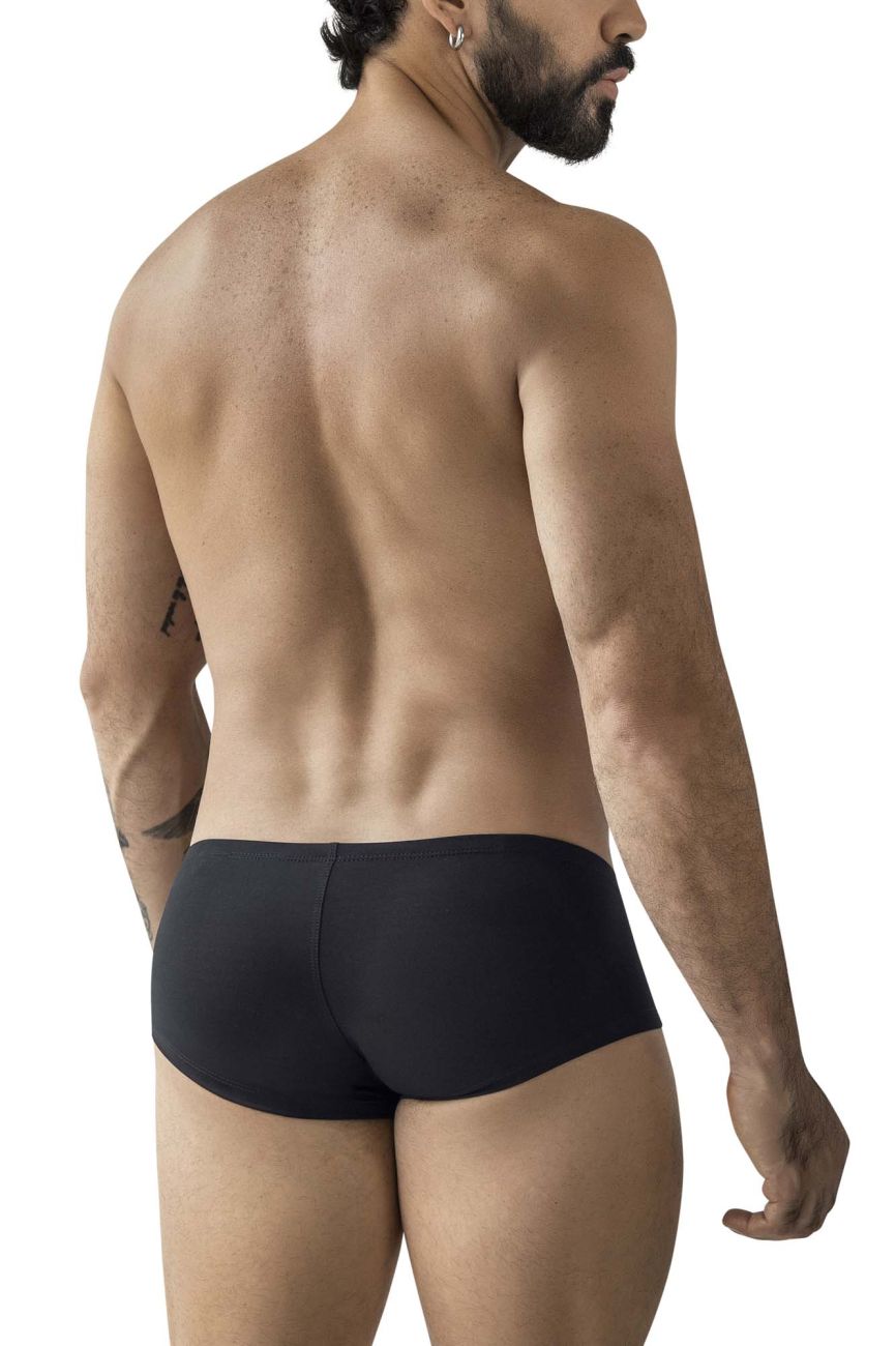 Clever Moda 3-Pack Australian Latin Trunks - Black-White-Olive