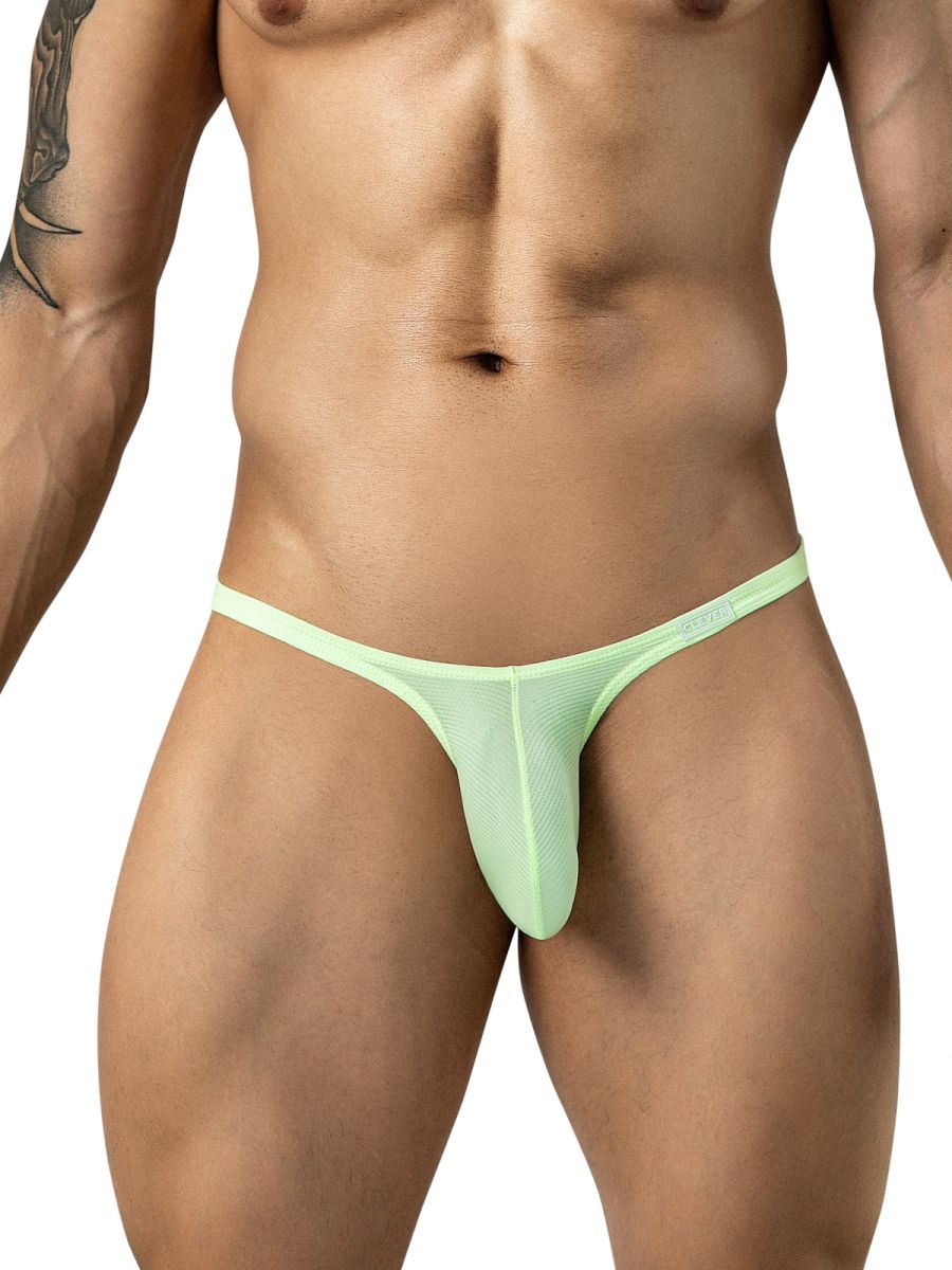 Clever Moda Cronos Briefs - Neon Green