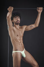 Clever Moda Cronos Briefs - Neon Green