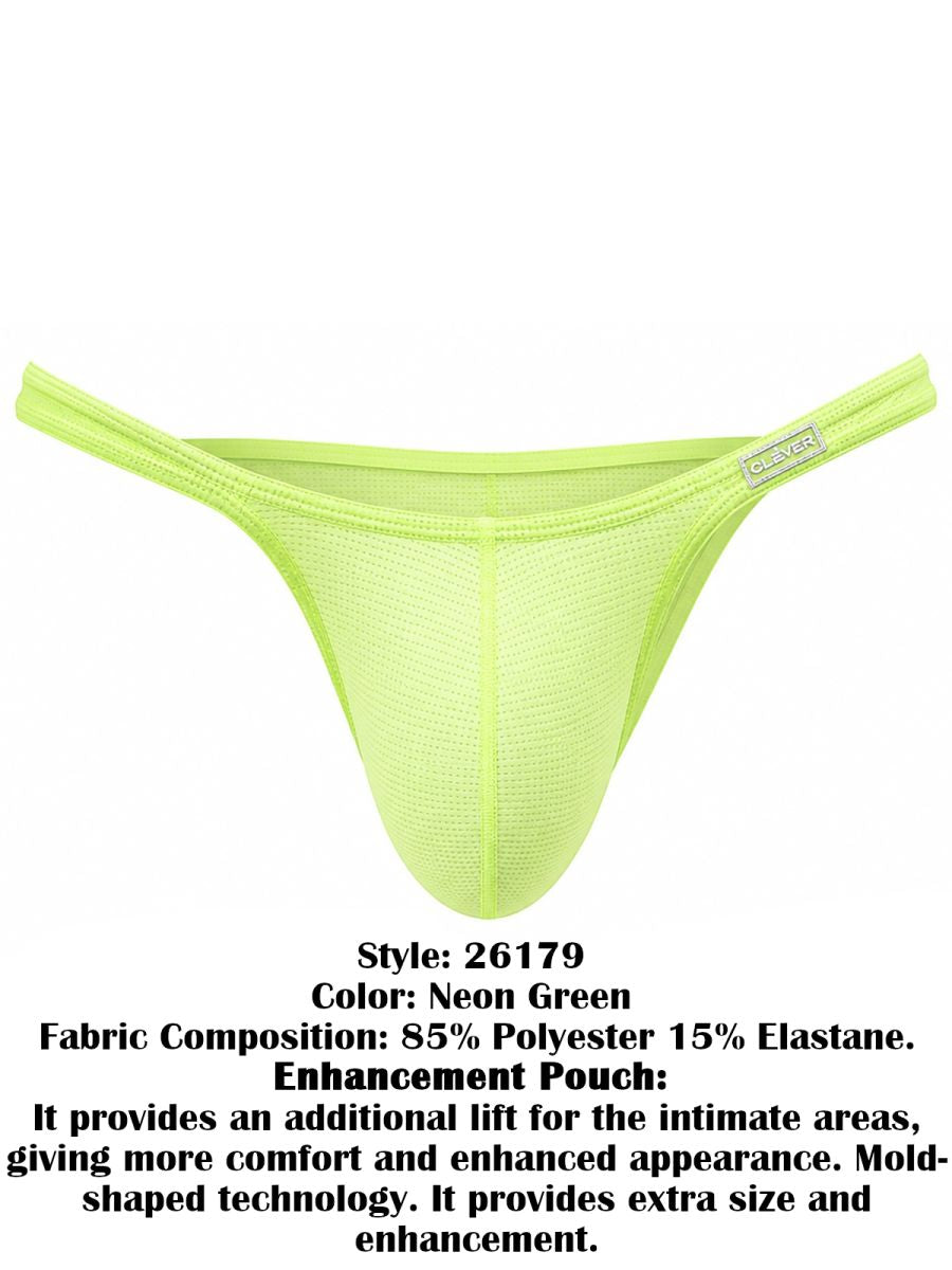 Clever Moda Cronos Briefs - Neon Green