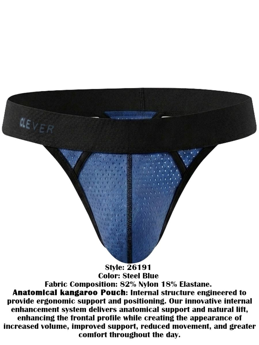 Clever Moda Ulises Thongs - Steel Blue