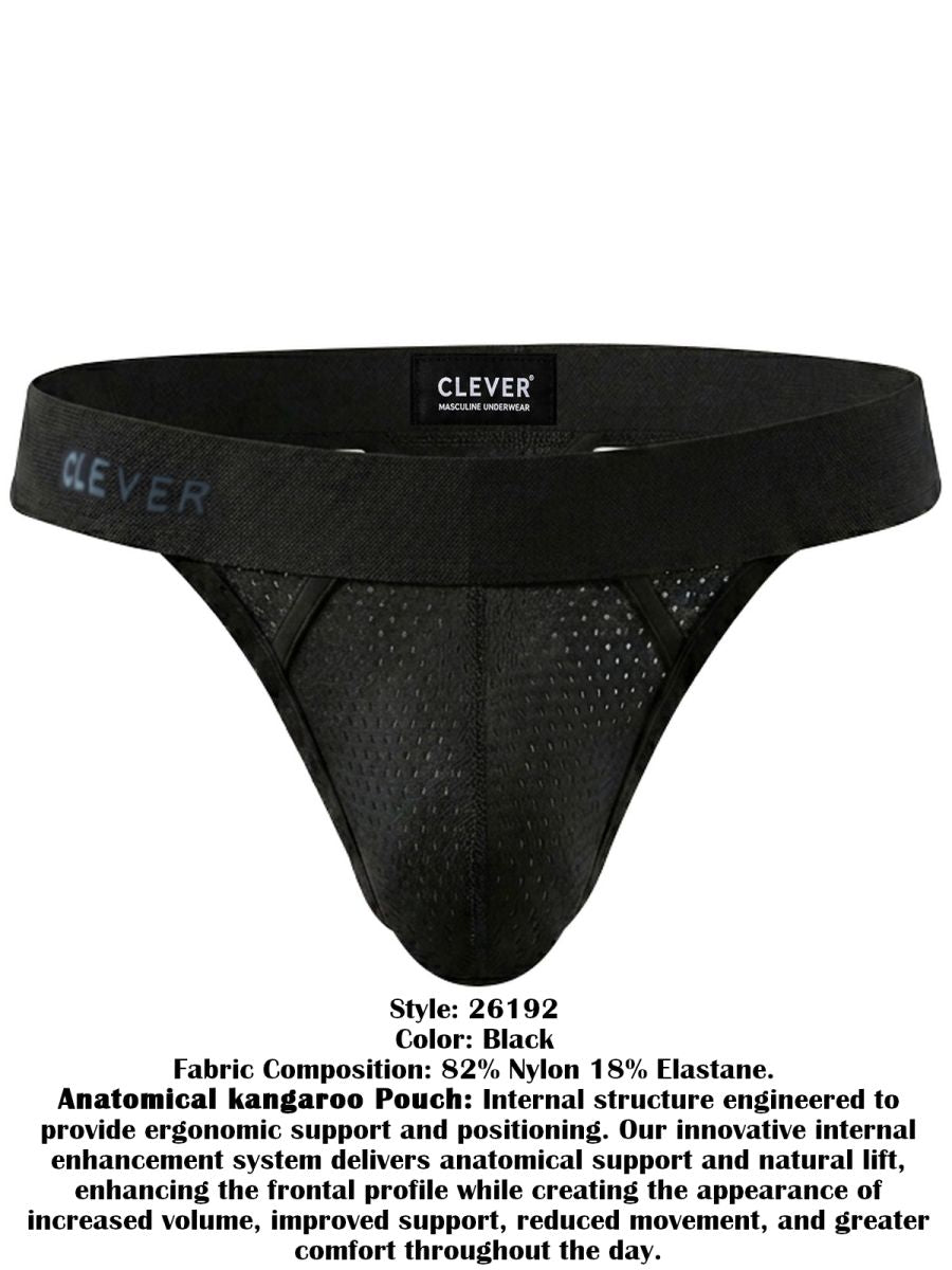 Clever Moda Ulises Thongs - Black
