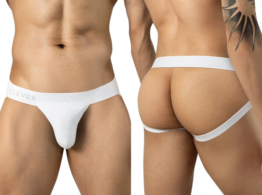 Clever Moda Giron Athletic Support Jockstrap - White