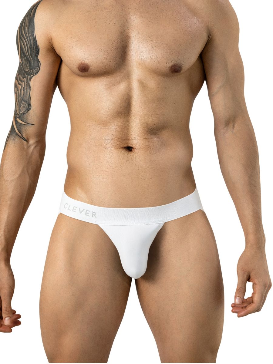 Clever Moda Giron Athletic Support Jockstrap - White
