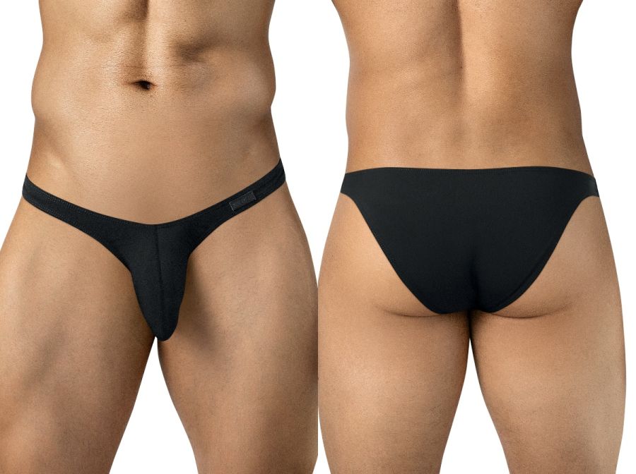 Clever Moda Cocuy Minimalist Low Rise Briefs - Black