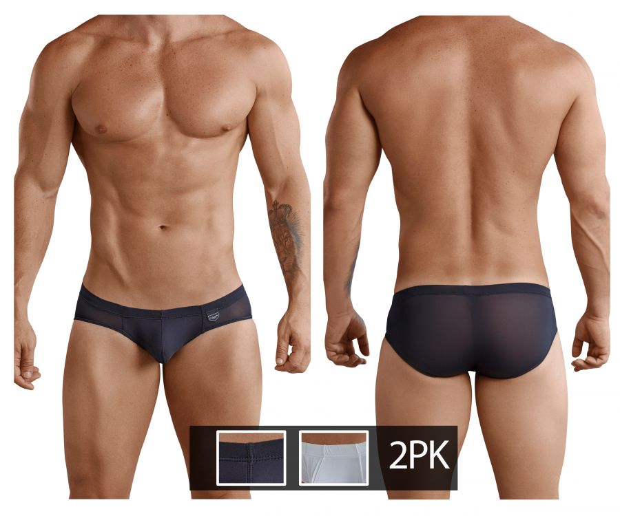 Clever Moda Australian Briefs - Black-White